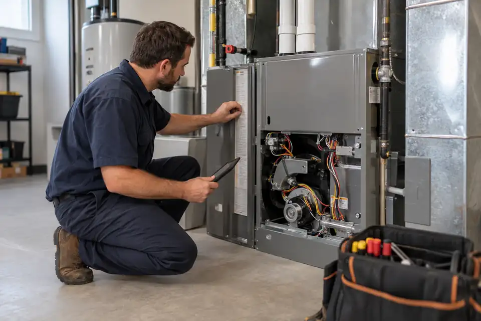 Furnace input and output